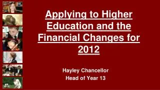 Hayley Chancellor Head of Year 13