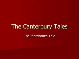 The Canterbury Tales