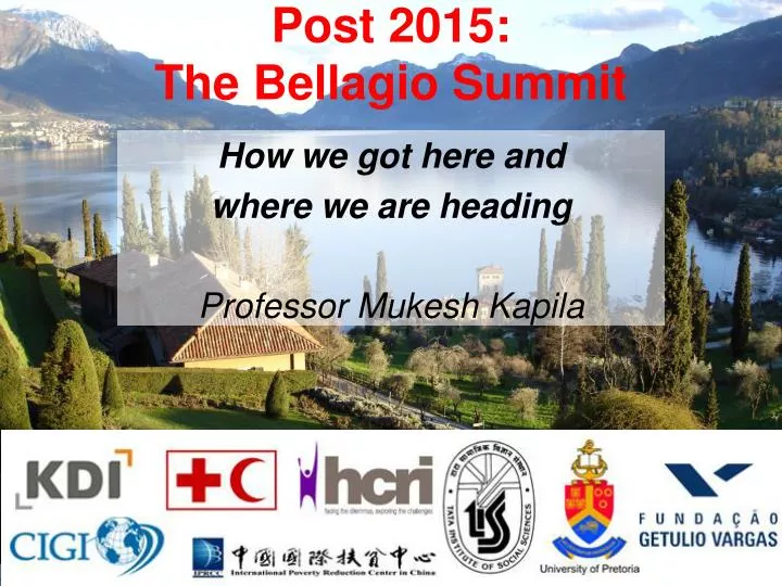 post 2015 the bellagio summit