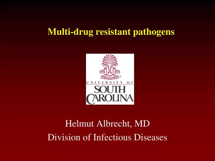 multi drug resistant pathogens