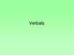 Verbals - slide 1