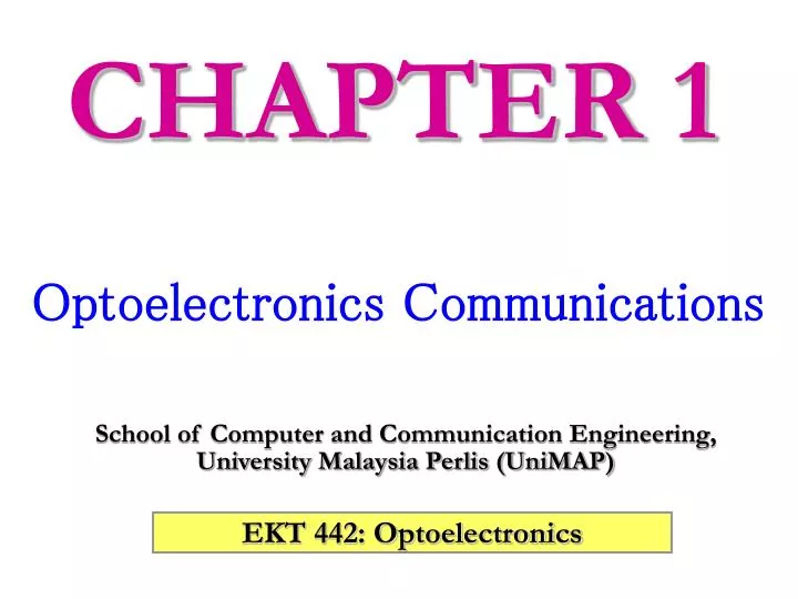 optoelectronics communications