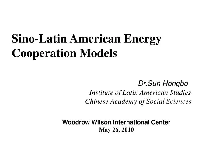 sino latin american energy cooperation models