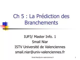 ch 5 la pr diction des branchements