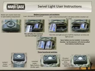 Swivel Light User Instructions