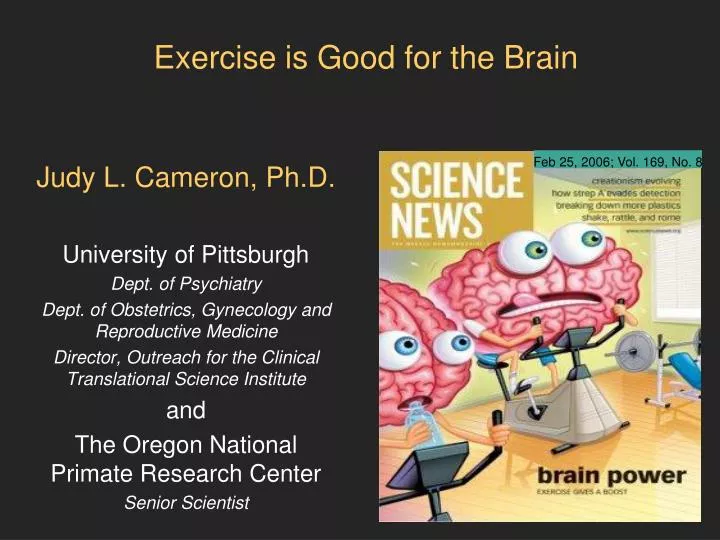 exercise is good for the brain