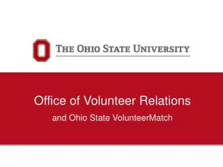 Office of Volunteer Relations