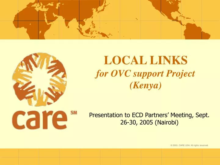 local links for ovc support project kenya