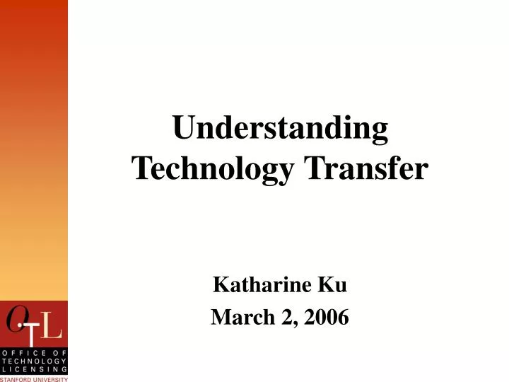 understanding technology transfer