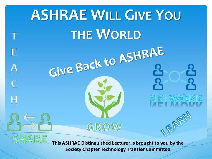 ashrae will give you the world