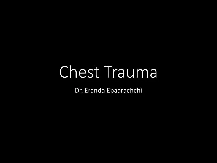 chest trauma