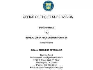 OFFICE OF THRIFT SUPERVISION