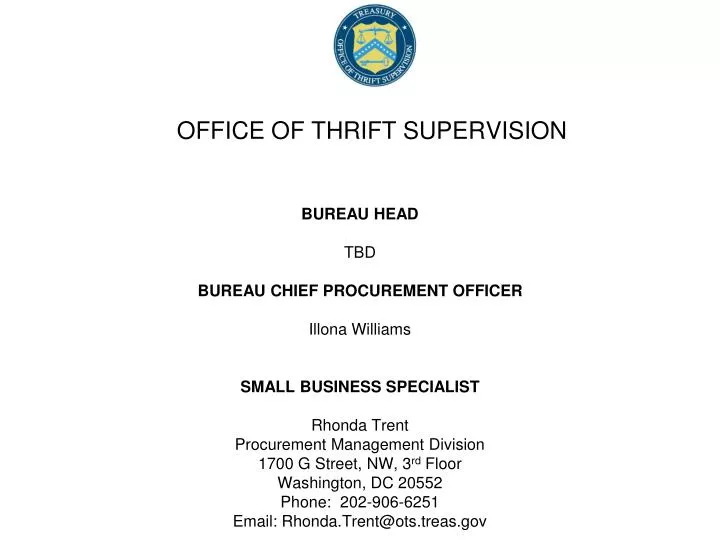 office of thrift supervision