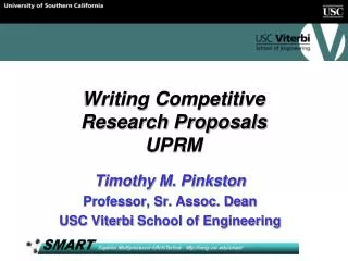 Writing Competitive Research Proposals UPRM