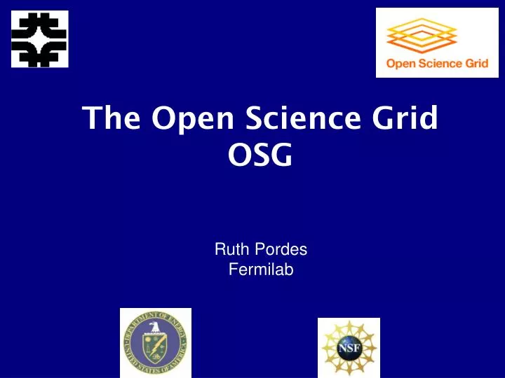 the open science grid osg