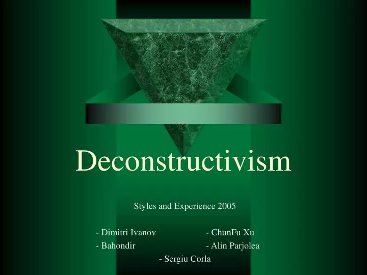 deconstructivism