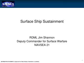Surface Ship Sustainment