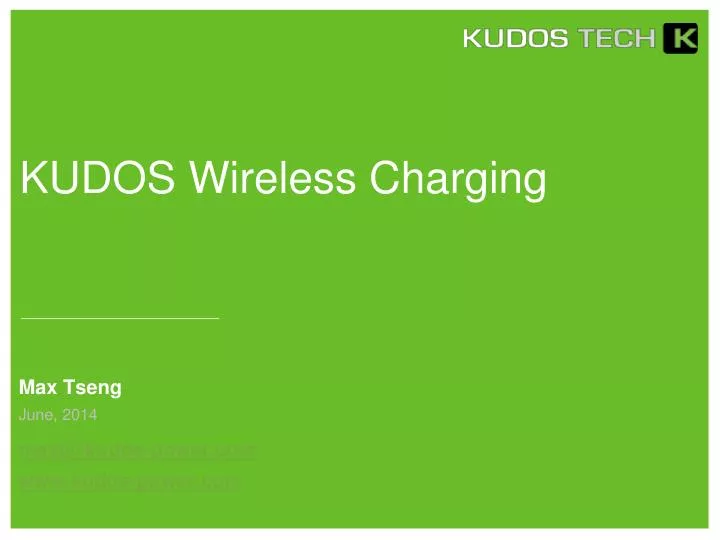 kudos wireless charging