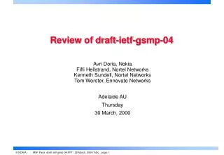 Review of draft-ietf-gsmp-04