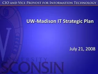 UW-Madison IT Strategic Plan