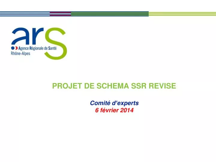 projet de schema ssr revise comit d experts 6 f vrier 2014