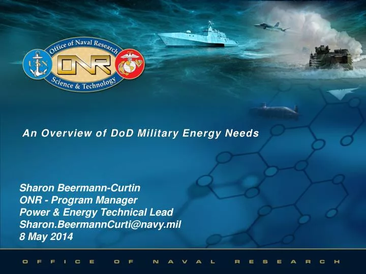 an overview of dod military energy needs