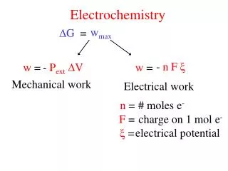 electrochemistry