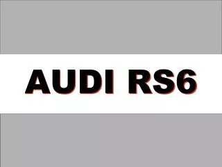 audi rs6