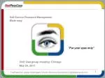 Self-Service Password Management Made Easy - slide 1