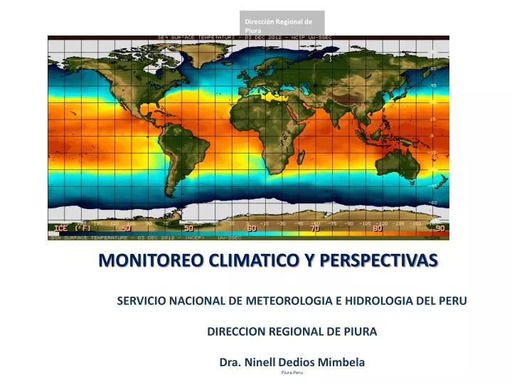 monitoreo climatico y perspectivas
