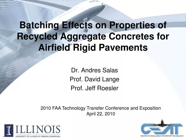 batching effects on properties of recycled aggregate concretes for airfield rigid pavements