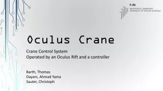 Oculus Crane