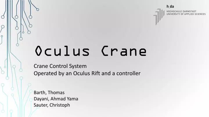 oculus crane