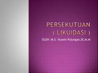 persekutuan likuidasi