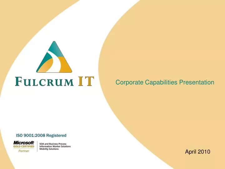 corporate capabilities presentation