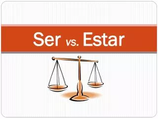 ser vs estar