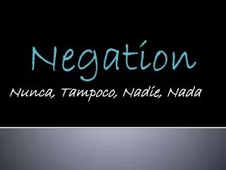 Negation