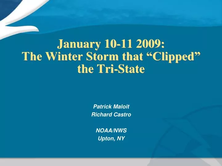 january 10 11 2009 the winter storm that clipped the tri state