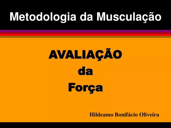 metodologia da muscula o