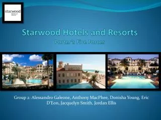 Starwood Hotels and Resorts Porter’s Five Forces