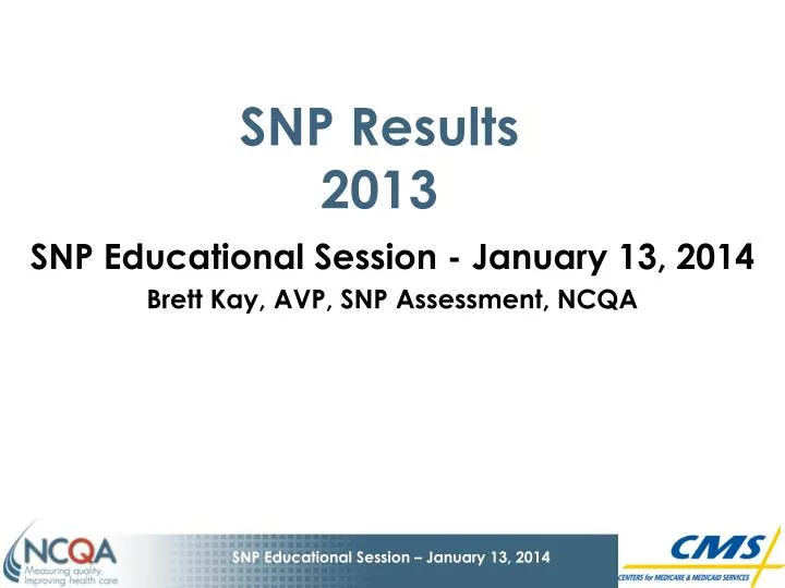 snp results 2013