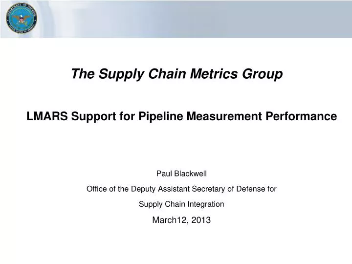 the supply chain metrics group