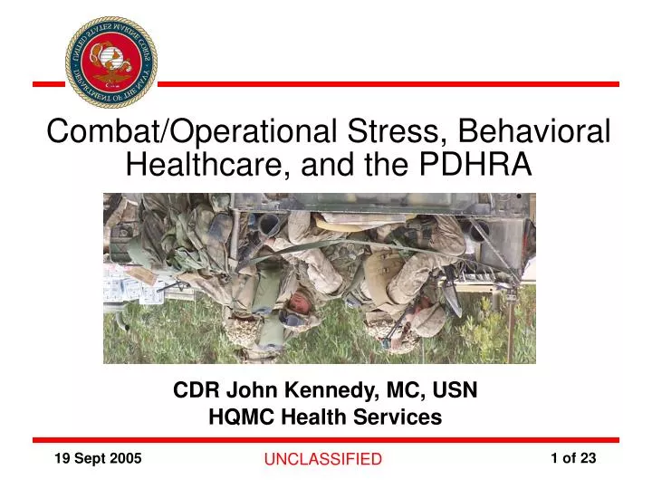 combat operational stress behavioral healthcare and the pdhra