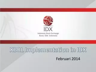 XBRL Implementation in IDX