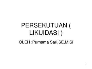 persekutuan likuidasi