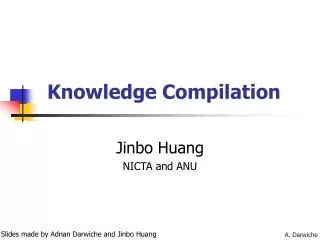 Knowledge Compilation