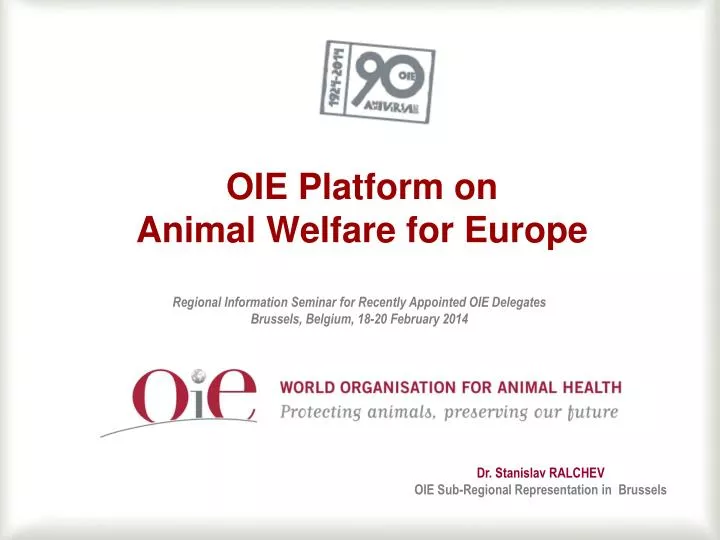 oie platform on animal welfare for europe