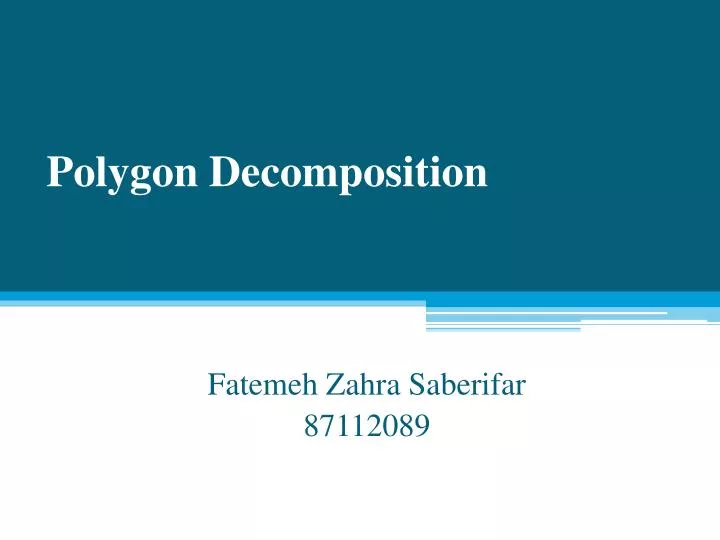 polygon decomposition