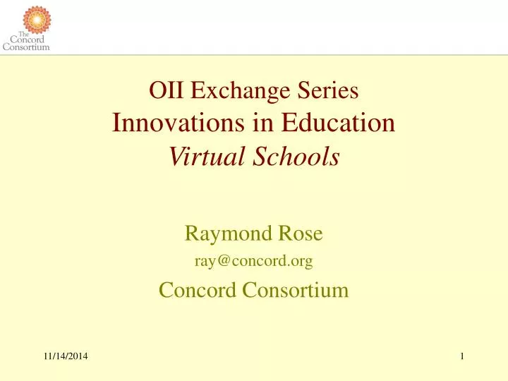 oii exchange series innovations in education virtual schools