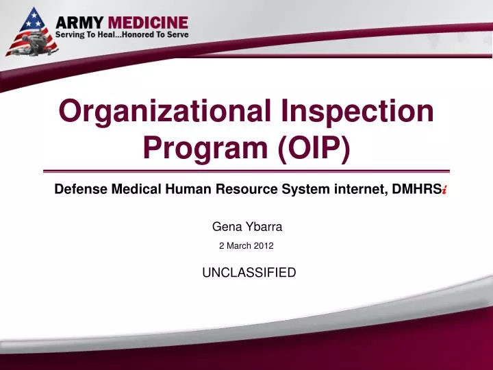 organizational inspection program oip